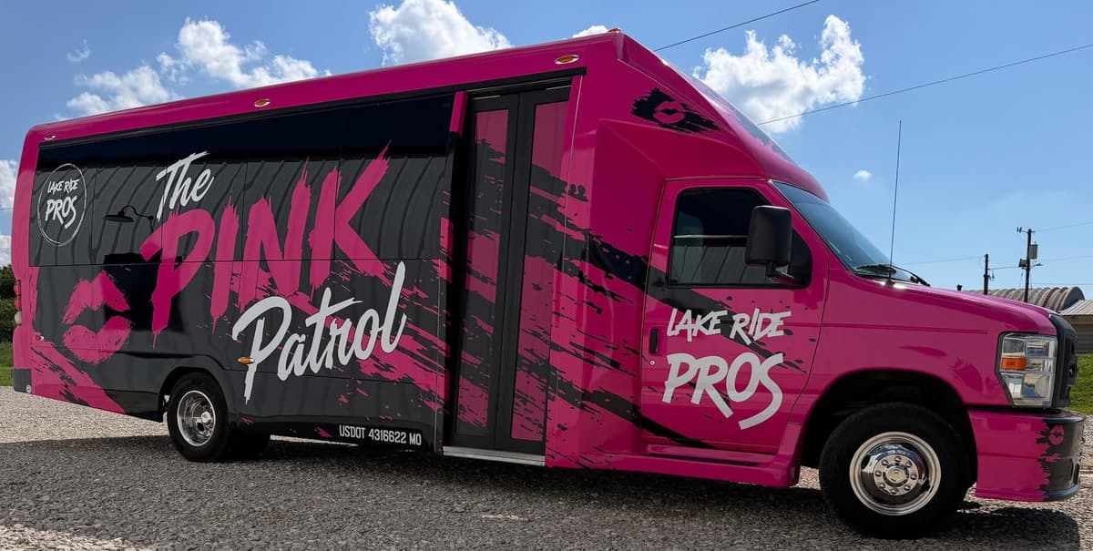 The Pink Patrol, part of the Lake Ride Pros fleet
